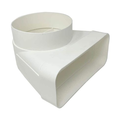 Elica KIT0121007 Round Vertical Fitting to 90 Deg Curve