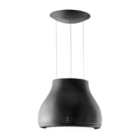 Elica SHINING-PELTROX 50cm Wide Suspended Island Hood, Grey A Rated