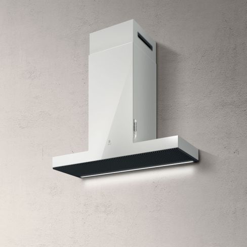 Elica HAIKU-90-WH 90cm Wide Chimney Hood in White  A Rated
