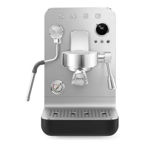 Smeg EMC02BLMUK Collezione Minipro Espresso Coffee Machine in Matte Black