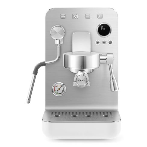 Smeg EMC02WHMUK Collezione Minipro Espresso Coffee Machine in Matte White