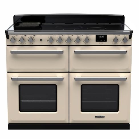 Rangemaster ESDLB110EIPPCR/CM1 110cm Wide Induction Range Cooker ESTEL DLX BC - Pale Cream /Chrome - A Rated