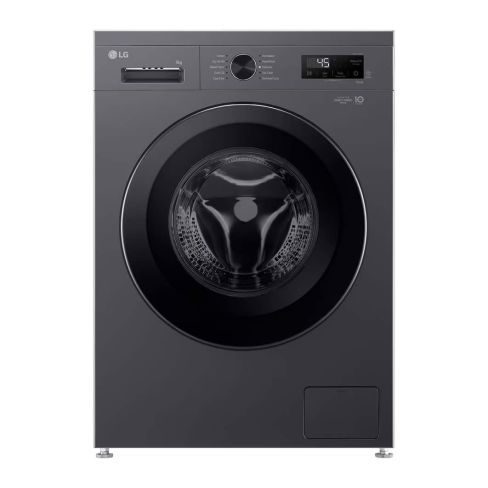 LG F4X1009NMK 9kg Direct Drive Washing Machine, Grey A Rated
