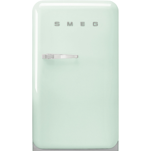 Smeg FAB10RPG6 55cm Retro 50s Style Free Standing Fridge with Ice Box in Pastel Green, Right hand hinge