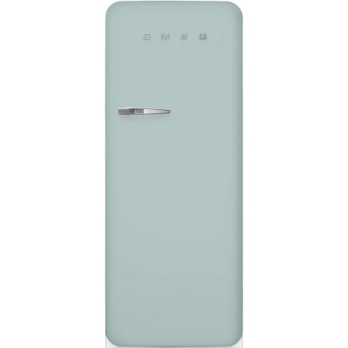 Smeg FAB28RDSA6 60cm Retro 50s Style Free Standing Fridge with Ice Box in Sea Salt Green, Right Hand Hinge