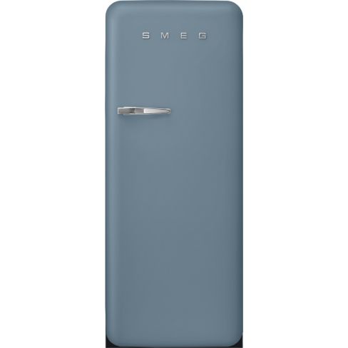 Smeg FAB28RDSB6 60cm Retro Free Standing Fridge with Ice Box in Storm Blue, Right hand hinge