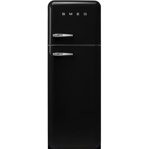 Smeg FAB30RBL5UK 60cm Retro 50s Style Right Hand Hinge Freezer over Fridge in  Black