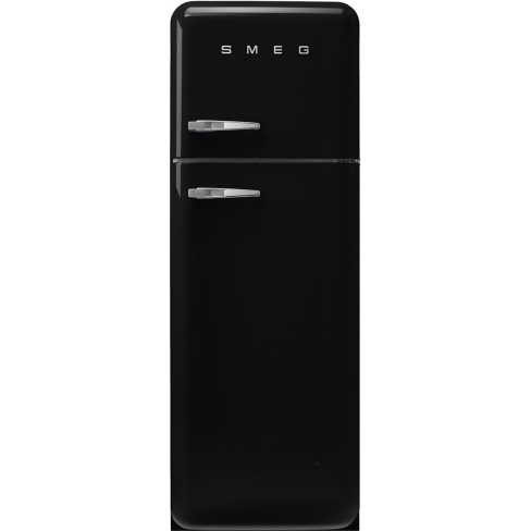 Smeg FAB30RBL6UK 60cm Retro 50s Style Right Hand Hinge Freezer over Fridge in Black
