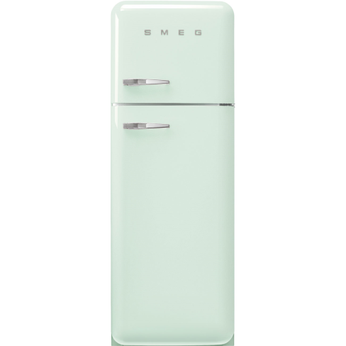Smeg FAB30RPG6UK 60cm Retro 50s Style Right Hand Hinge Freezer over Fridge in  Pastel Green