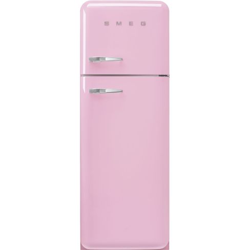 Smeg FAB30RPK5UK 60cm Retro 50s Style Right Hand Hinge Freezer over Fridge in Pink
