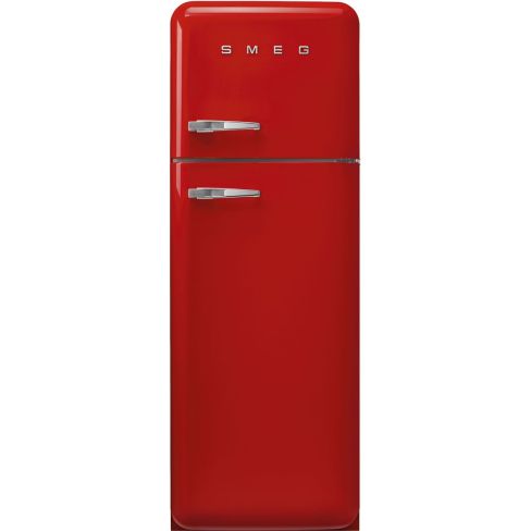 Smeg FAB30RRD6UK 60cm Retro 50s Style Right Hand Hinge Freezer over Fridge in  Red