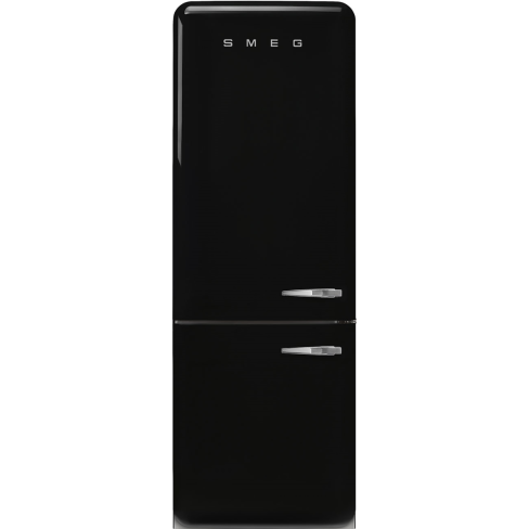 Smeg FAB38LBL6 No Frost Fridge Freezer, 706 mm wide, Black, C Rated