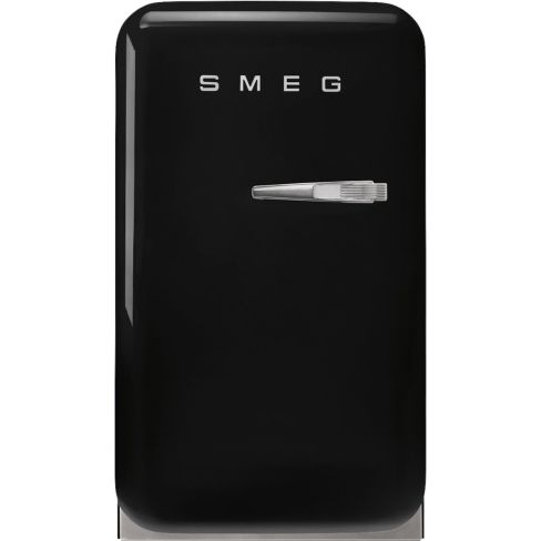 Smeg FAB5LBL6 40cm Small 50s Style Left Hand Hinged Minibar Black