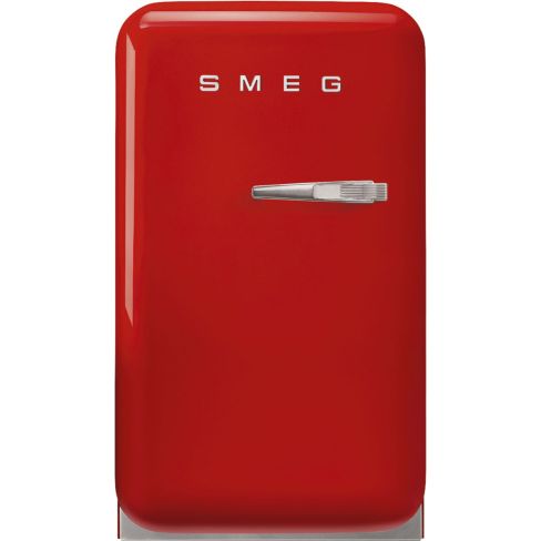 Smeg FAB5LRD6 40cm Small 50s Style left Hand Hinged Minibar Red