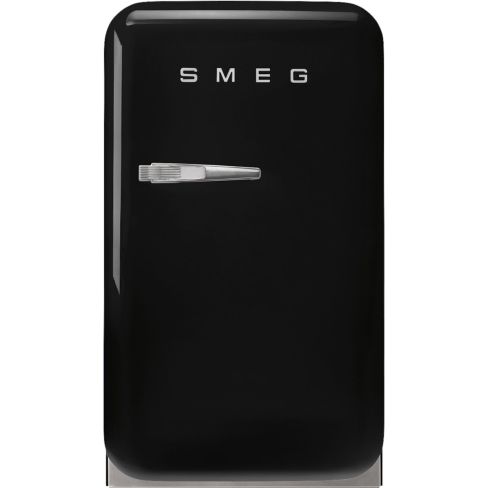 Smeg FAB5RBL6 40cm Small 50s Style Right Hand Hinged Minibar Black