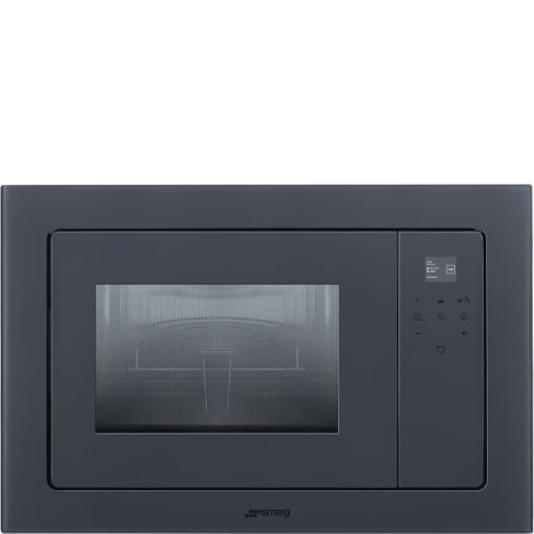Smeg FMI120G 20l Built-in Microwave with grill in Neptune Grey