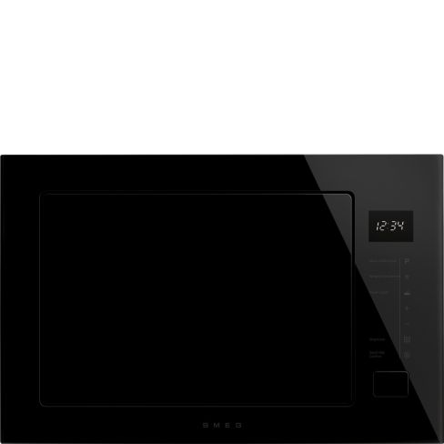 Smeg FMI225BI 25 Litre Musa Built In Microwave with Grill Black