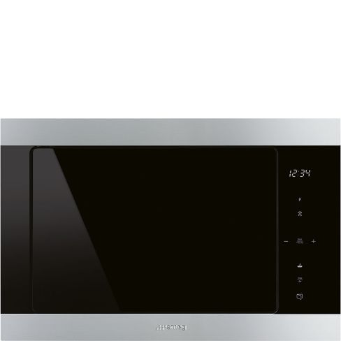 Smeg FMI325X 25l Built-in Microwave with grill in Stainless Steel