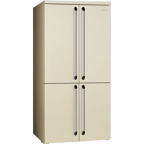 Smeg FQ960P6 Victoria Free Standing American Style Multi Door Fridge Freezer in Cream