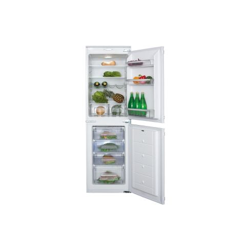 CDA FW852 Integrated 50/50 Fridge Freezer, Manual Defrost, Sliding Hinge System