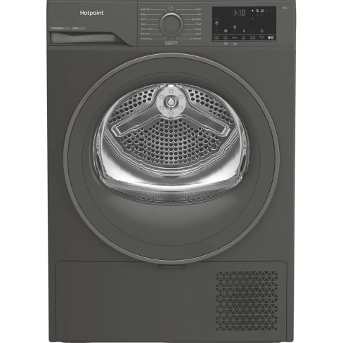Hotpoint CHSD83MGGUK Freestanding, Heat Pump Tumble Dryer, 8kg, Manhattan Gray
