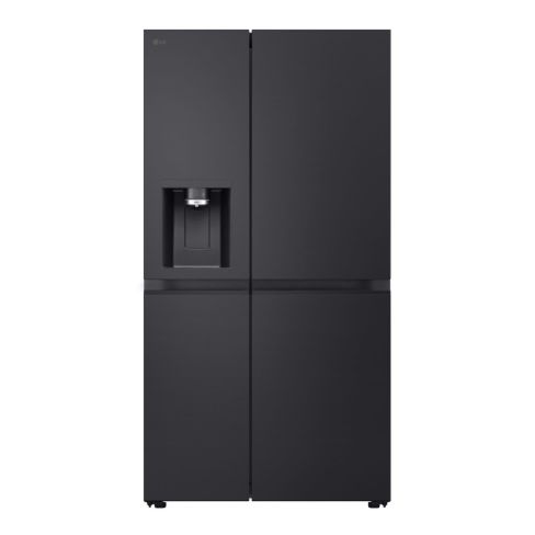 LG GSLE91EVAB 623L Side-By-Side American Style Fridge Freezer with Water & Ice Dispenser, Essence Black Steel