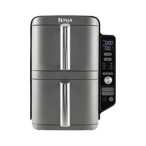 Ninja SL400UK Double Stack 2-Drawer 9.5L Air Fryer - Grey