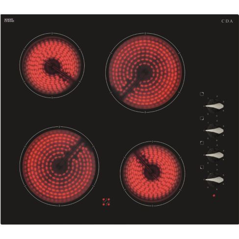 CDA HC6212FR 60cm Four Zone Ceramic Hob