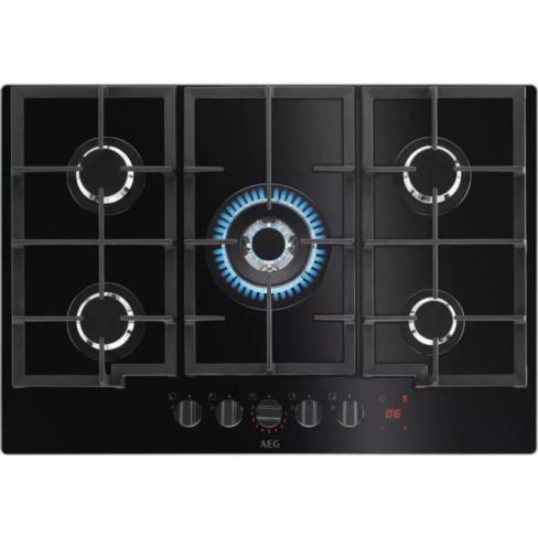 AEG HKB75450NB Gas On Glass Hob
