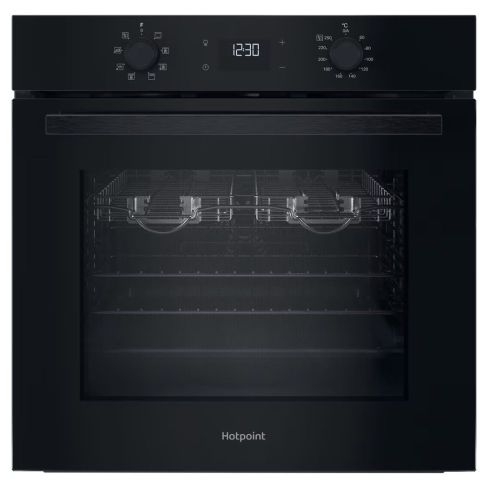 Hotpoint HO455HZBUK Built In Hydrolytic Cleaning Single Oven in Black A Rated