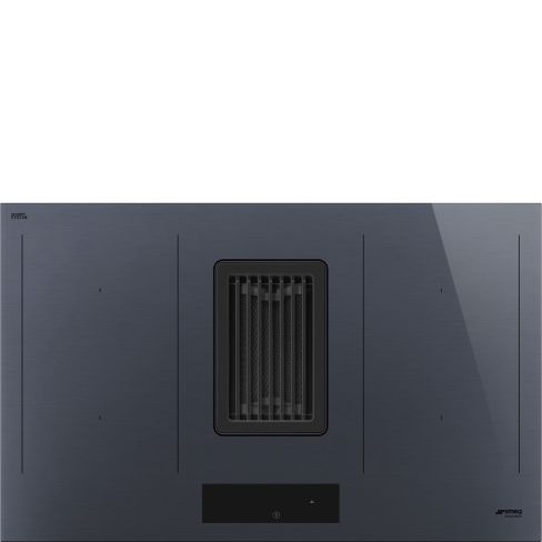 Smeg HOBD182DG Induction hob with integrated Venting Extractor, Neptune Grey A++ Rated