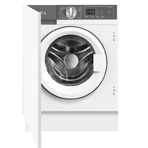 CDA WM914 Integrated 9kg, 1400spin Washing Machine, A Rated