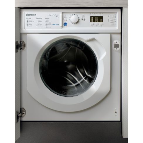 Indesit BIWMIL81485 Integrated 8kg 1400rpm Washing Machine with Push&Go