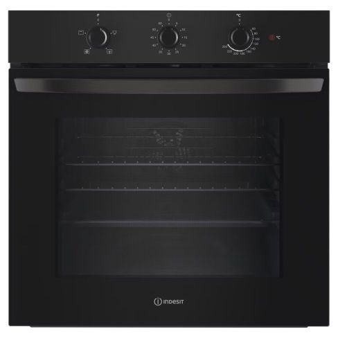 Indesit IO233BUK Built In Forced Air Single Oven in Black A Rated