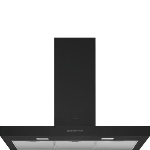 Smeg KBT900NE 90cm Universal T Shape Chimney Cooker Hood, Matte Black A Rated
