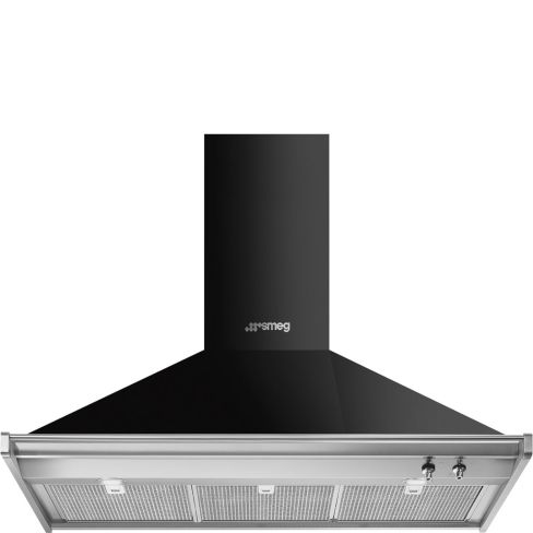 Smeg KD100HNE 100cm Classic Chimney Cooker Hood, Black