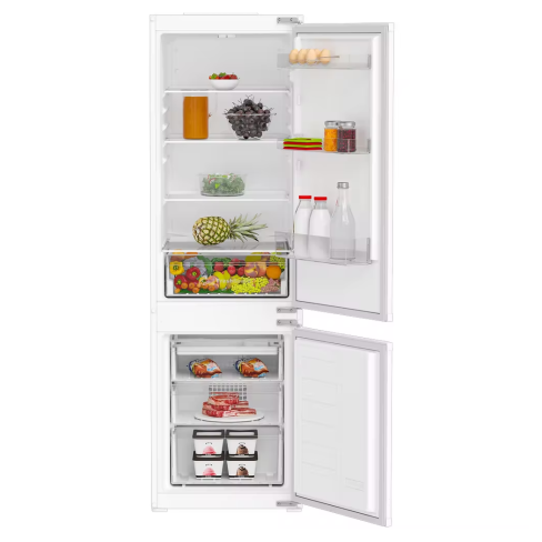 Indesit KINH1271B4UK Integrated Frost Free 70/30 Fridge Freezer with Sliding Hinge System