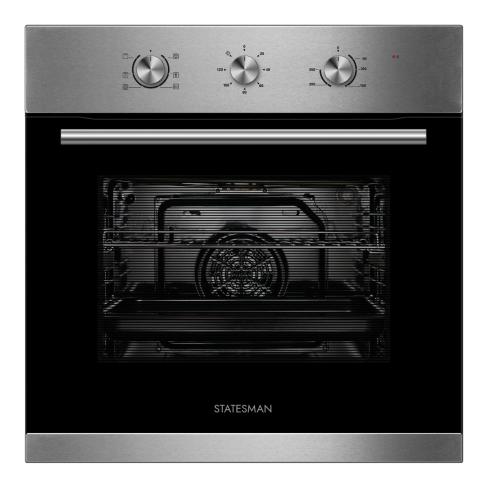 Statesman BSF160SS Built-In Electric Single Oven Stainless Steel 70L A Rated