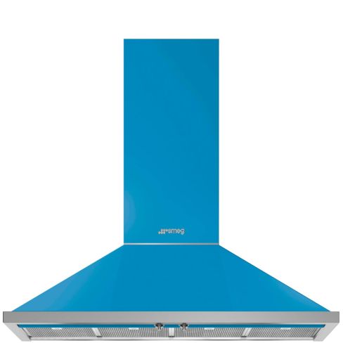Smeg KPF12T 120cm Portofino Chimney Hood Turquoise A+ Rated