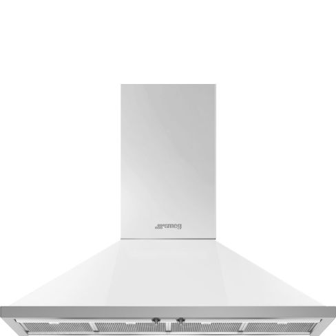 Smeg KPF12WH 120cm Portofino Chimney Hood White A+ Rated