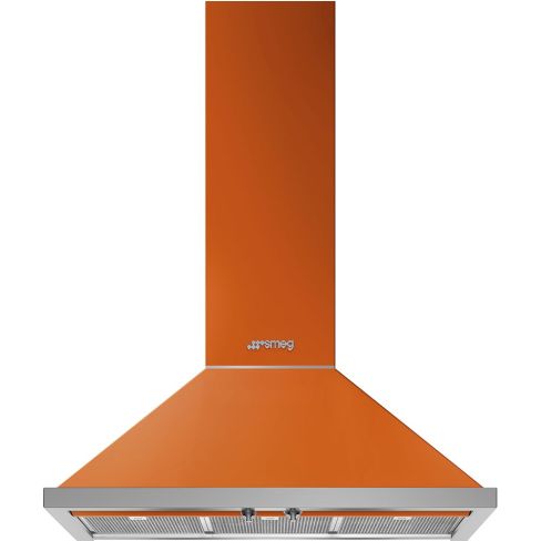 Smeg KPF9OR 90cm Portofino Chimney Hood Orange A+ Rated
