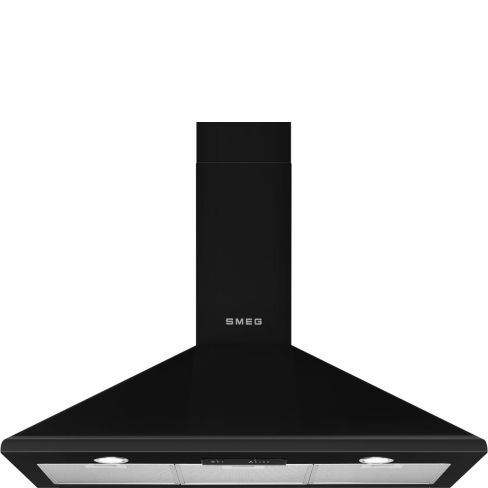 Smeg KSED95NEE 90cm Victoria Chimney Cooker Hood, Black