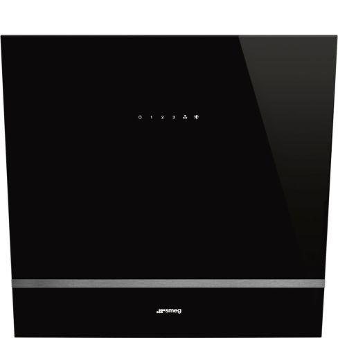 Smeg KV26N 60cm Universal Angled Chimney Cooker Hood, Black