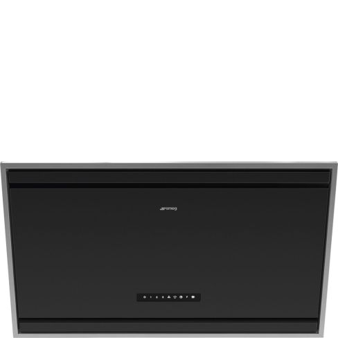 Smeg KV394MB 90cm Universal Angled Chimney Cooker Hood, Matte Black