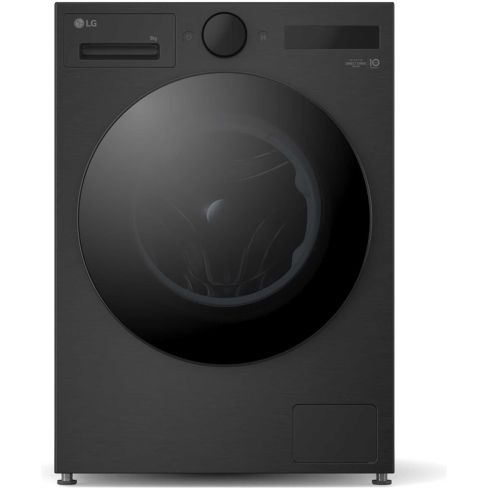 LG F4X7009TBB 9kg 1400 spin AI Direct Drive Washing Machine, Black A Rated