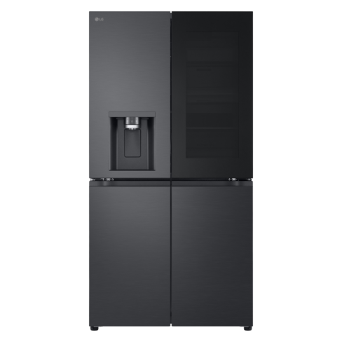 LG GMG96CRAFT 638L InstaView™ American Style Fridge Freezer with Craft Ice™, Essence Black Steel