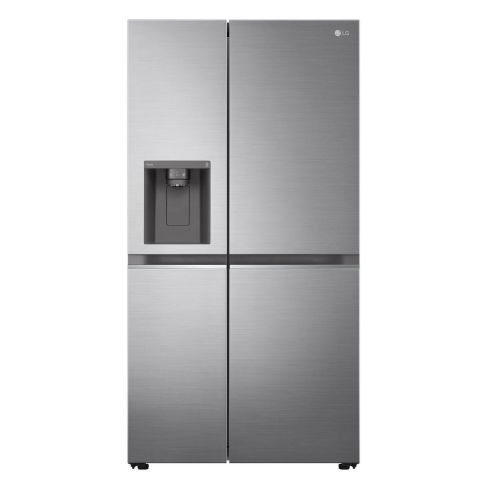 LG GSLV71PZTD 635L NatureFRESH™ American Style Fridge Freezer, Shiny Steel D Rated
