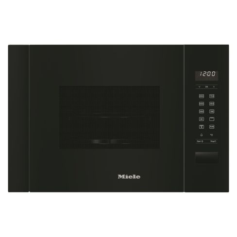 Miele M2224SC 17l Built-In Microwave & Grill - Obsidian Black