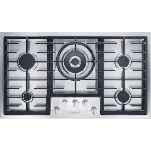 Miele KM2354-1 89cm Wide 5 Burner Gas Hob In Stainless Steel