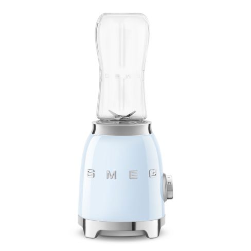 Smeg PBF01PBUK 50's Style Mini Personal Blender & Smoothie Maker in Pastel Blue